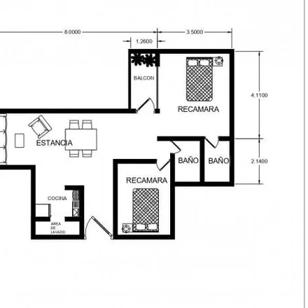 Buy this 2 bed apartment on Calle Palenque in Benito Juárez, 03023 Mexico City