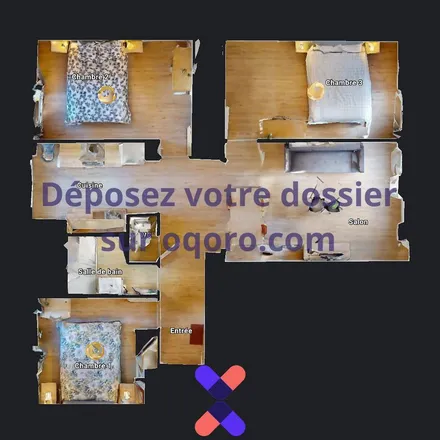 Image 1 - 56 Boulevard Joseph Vallier, 38000 Grenoble, France - Apartment for rent