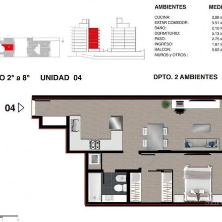 Buy this 1 bed apartment on Sarmiento 1577 in Rosario Centro, Rosario