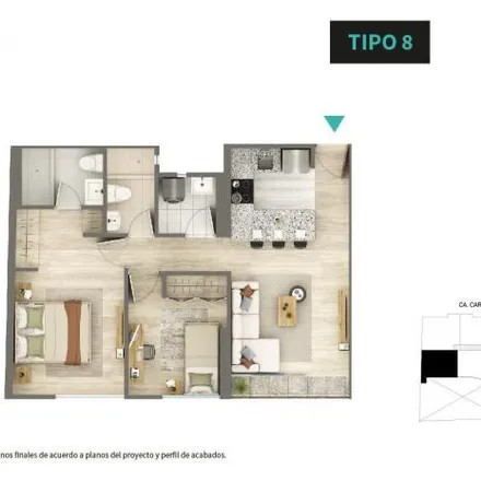 Buy this 2 bed apartment on Seguro Integral de Salud - SIS in Avenida Carlos Gonzalez 212, San Miguel