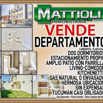 Buy this 2 bed apartment on Rafael Obligado 699 in Partido de La Costa, B7111 CFX San Bernardo del Tuyú