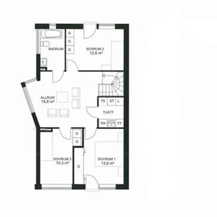 Rent this 5 bed apartment on Vinlandsgatan 1 in 224 74 Lund, Sweden