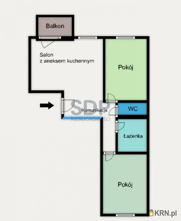 Buy this 3 bed apartment on Gazowa in 50-514 Wrocław, Poland