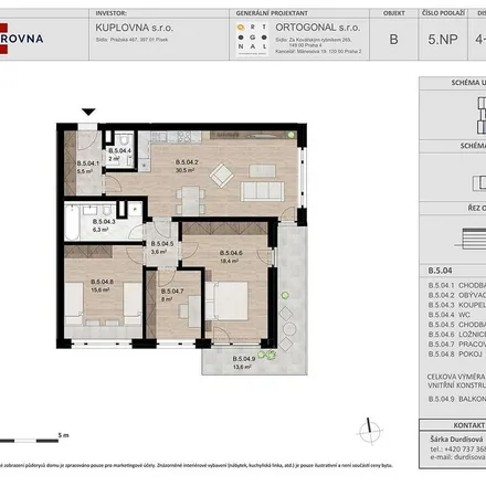 Rent this 1 bed apartment on Na Stínadlech 422 in 397 01 Písek, Czechia