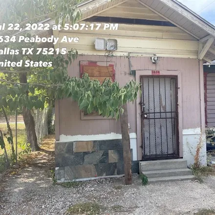 Buy this 2 bed house on 2604 Peabody Avenue in Dallas, TX 75215