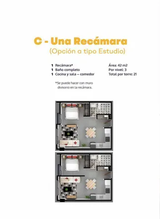Buy this studio apartment on Avenida Fresnillo 259 in Madero (La Cacho), 22040 Tijuana
