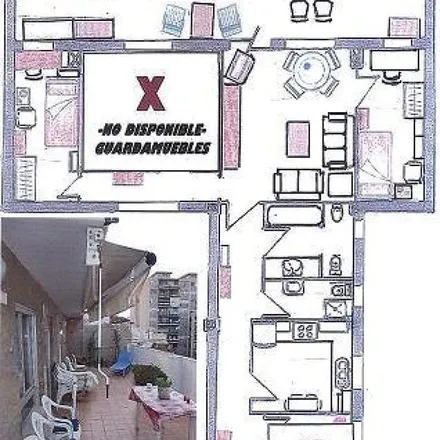 Rent this 1 bed apartment on Farmacia Gregorio in Carrer de Rodrigo de Pertegàs, 46023 Valencia