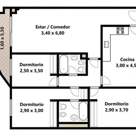 Buy this studio apartment on Senillosa 617 in Caballito, C1235 ABE Buenos Aires