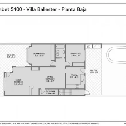 Buy this 2 bed house on 47 - Combet 5414 in Villa Gregoria Matorras, B1653 AJM Villa Ballester