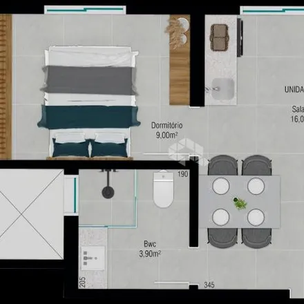 Buy this 1 bed apartment on Rua Arnoldo Boll in Jardim Janaína, Biguaçu - SC