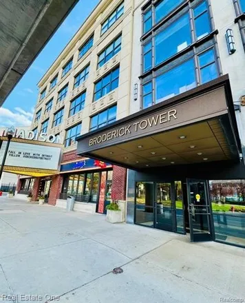 Rent this 1 bed condo on David Broderick Tower in 10 Witherell Street, Detroit