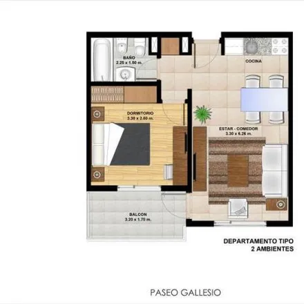 Buy this 1 bed apartment on Avenida Gallesio 57 in Partido de Zárate, 2800 Zárate