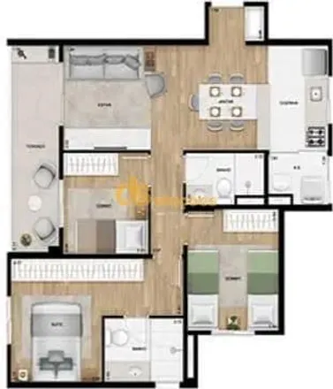 Buy this 2 bed apartment on Rua Pedro Cacunda 344 in Vila Paulicéia, São Paulo - SP