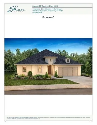 Buy this 4 bed house on Hunters Run Drive in Fort Bend County, TX