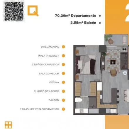 Buy this 2 bed apartment on Avenida de las Américas 1230 in San Miguel de la Colina, 45160 Zapopan