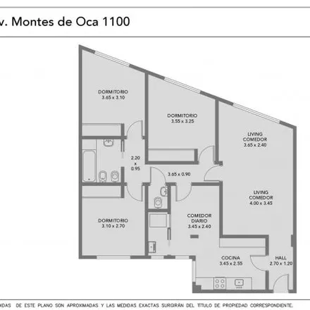 Buy this 3 bed apartment on Avenida Manuel A. Montes de Oca 1190 in Barracas, 1295 Buenos Aires