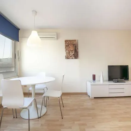 Rent this 1 bed apartment on FC Barcelona in oficial store, Ronda de la Universitat