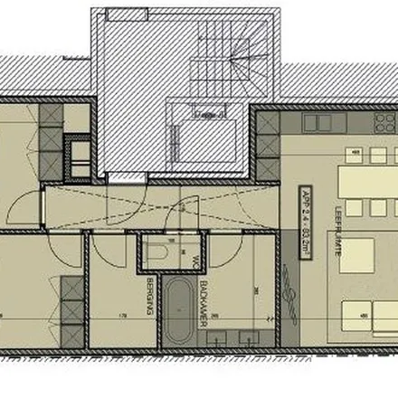 Rent this 1 bed apartment on Marcel Windelsstraat 39;41 in 8790 Waregem, Belgium