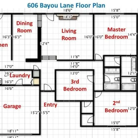 Image 2 - 606 Bayou Lane, Niceville, FL 32578, USA - House for rent