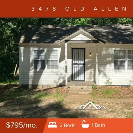 Rent this 2 bed house on 3495 Old Allen Road in Memphis, TN 38128
