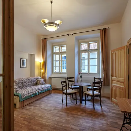 Rent this 1 bed apartment on Café Club Míšeňská in Míšeňská 71/3, 118 00 Prague