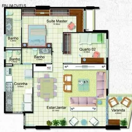 Buy this 2 bed apartment on Versatille - Torre Sul in Avenida Coronel Colares Moreira 19, Jardim Renascença