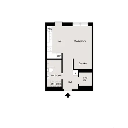 Rent this 1 bed apartment on Träkilsgatan 46 in 416 50 Gothenburg, Sweden