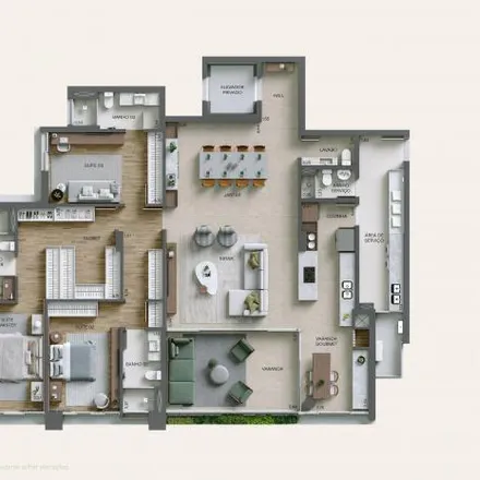 Buy this studio apartment on Rua Vereador Garcia Rodrigues Velho 105 in Cabral, Curitiba - PR