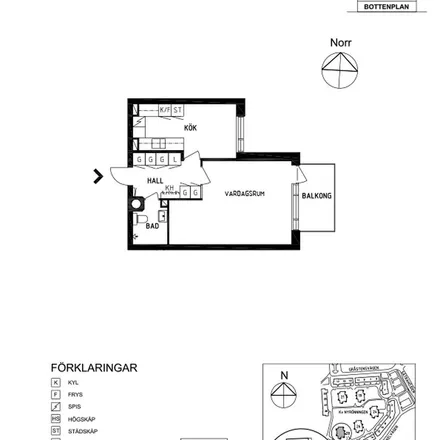 Rent this 1 bed apartment on Jökelvägen 28 in 806 34 Gävle, Sweden