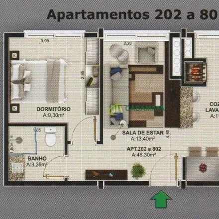Buy this 1 bed apartment on Rua Francisco Manuel 225 in Nossa Senhora de Fátima, Santa Maria - RS