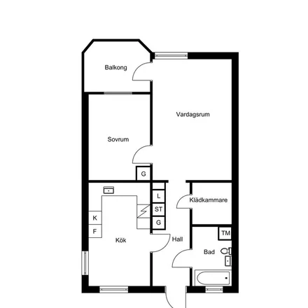 Rent this 2 bed apartment on Landgrensgatan 12 in 871 31 Härnösand, Sweden