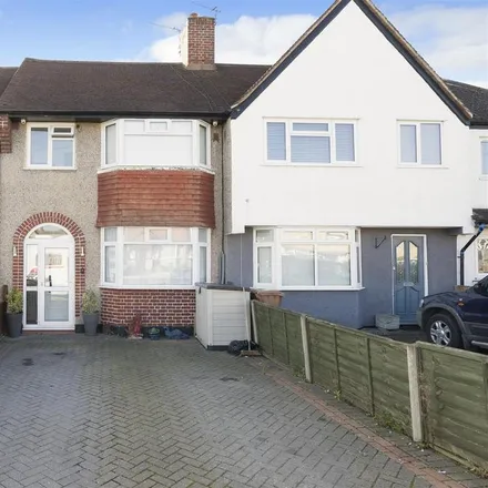 Rent this 3 bed townhouse on 78 Buckhurst Avenue in London, SM5 1NZ