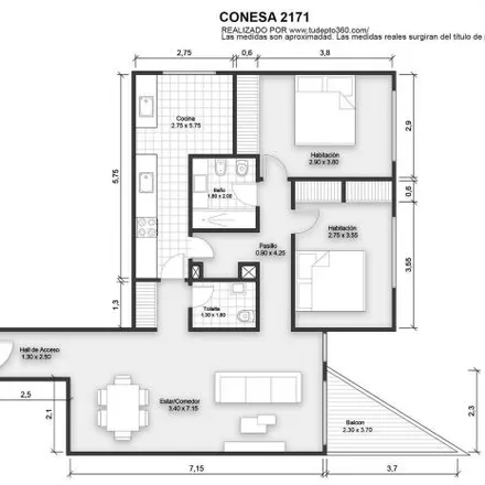 Buy this 2 bed apartment on Conesa 2165 in Belgrano, C1428 DSC Buenos Aires