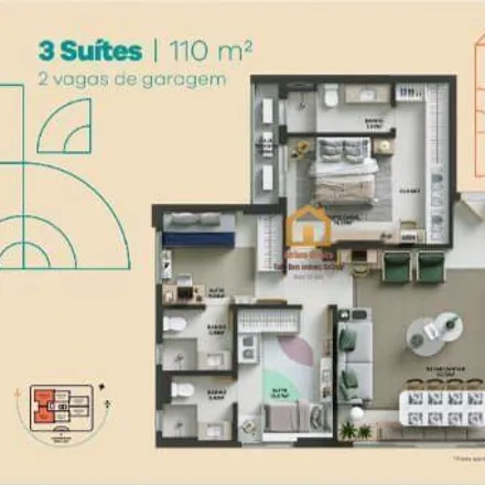 Buy this 3 bed apartment on Rua C-239 in Setor Jardim América, Goiânia - GO