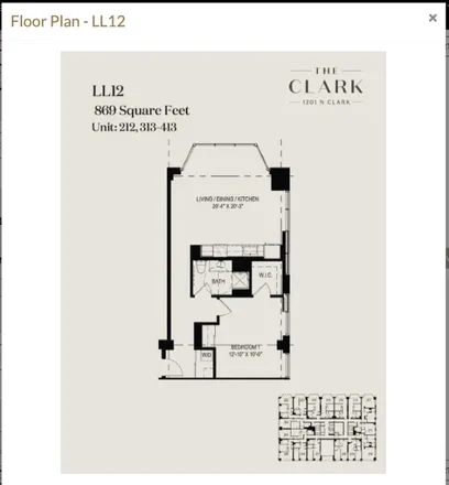 Rent this 1 bed condo on 1201 N Clark