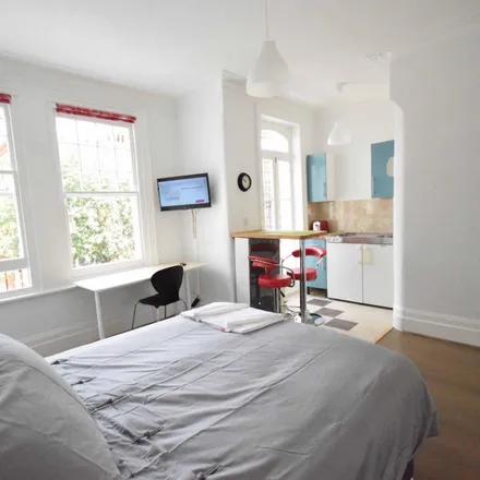 Rent this studio apartment on Perham Road in London, W14 9ST