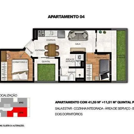 Buy this 2 bed apartment on Rua General Dionisio Cerqueira in São Mateus, São Paulo - SP