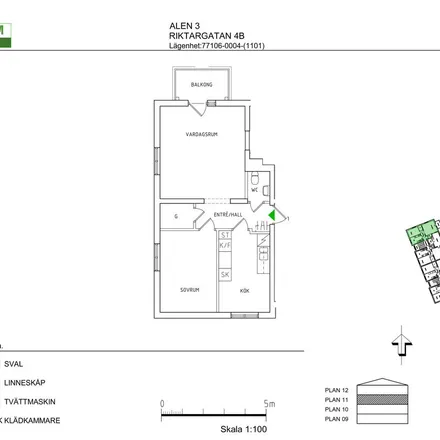 Rent this 2 bed apartment on Riktargatan 4B in 644 33 Torshälla, Sweden