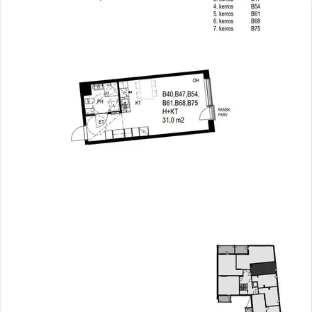 Rent this 1 bed apartment on Astreankatu 5A in 05900 Hyvinkää, Finland