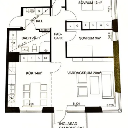 Image 3 - Monsungatan, 417 64 Gothenburg, Sweden - Apartment for rent