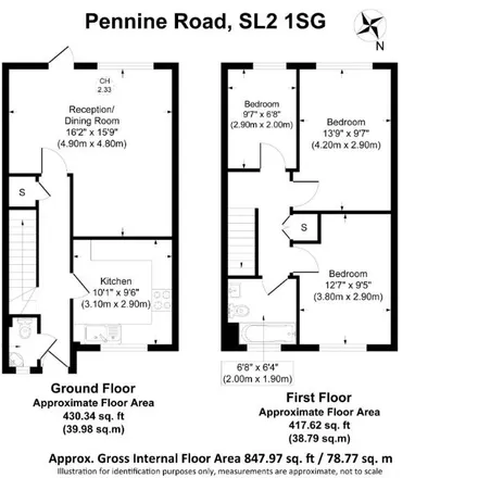 Image 3 - Pennine Road, Britwell, SL2 1SG, United Kingdom - Townhouse for rent