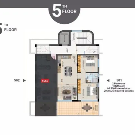 Image 6 - Food Park City, Mckenzy, 6028 Larnaca Municipality, Cyprus - Apartment for sale