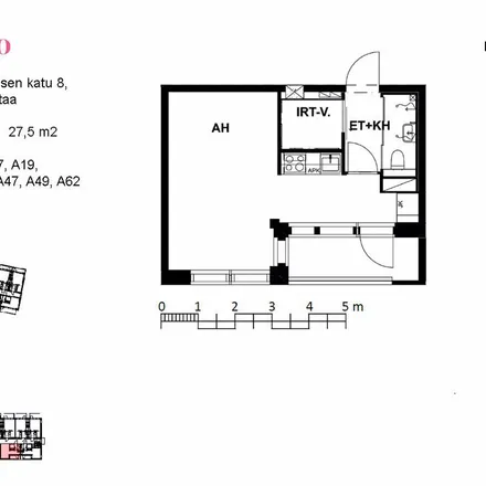 Rent this 1 bed apartment on Lauri Korpisen katu 8 in 01370 Vantaa, Finland