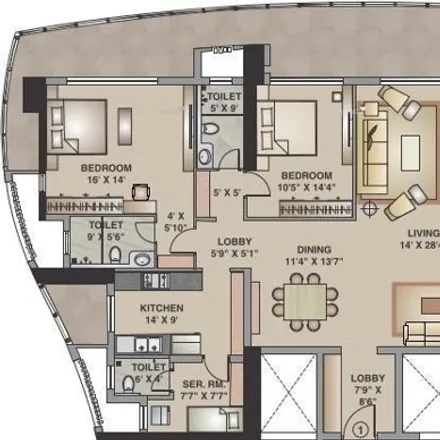 Buy this 4 bed apartment on Mahatma Gandhi Road in Zone 4, Mumbai - 400090