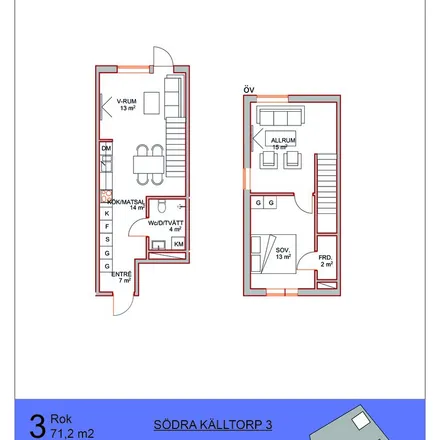 Rent this 3 bed apartment on Udden in Rabarbervägen, 582 76 Ekängen