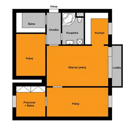 Rent this 3 bed apartment on Staves in Hamerská, 777 00 Olomouc