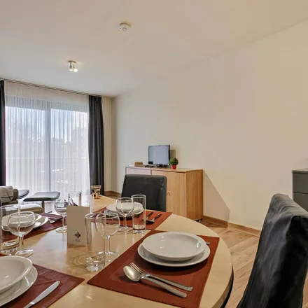 Rent this 1 bed apartment on Avenue Henry Dunant - Henry Dunantlaan 54 in 1140 Evere, Belgium