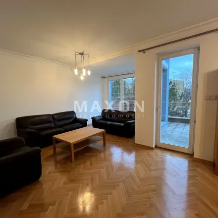 Rent this 5 bed apartment on Podpułkownika Zbigniewa Stanisława Kiedacza 54A in 02-776 Warsaw, Poland