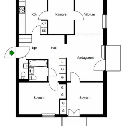 Rent this 1 bed apartment on Fredrika Bremers Gata 18 in 125 59 Stockholm, Sweden
