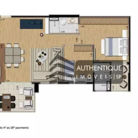 Buy this 2 bed apartment on Condomínio Movement City & Life in Avenida Armando Italo Setti 659, Centro